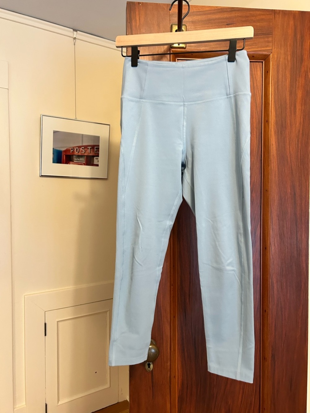 Girlfriend Collective Compressive High-Waist Legging in Lagoon Blue